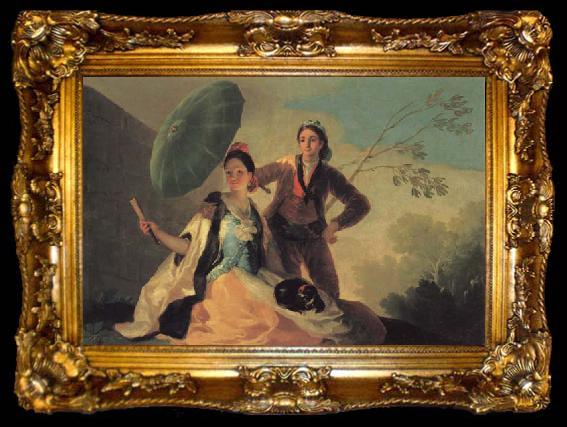 framed  Francisco de goya y Lucientes The Parasol, ta009-2